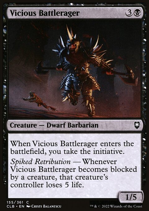 Vicious Battlerager [Commander Legends: Battle for Baldur's Gate]