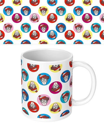 Where's Wally - Dots - White Mug