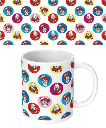 Where's Wally - Dots - White Mug