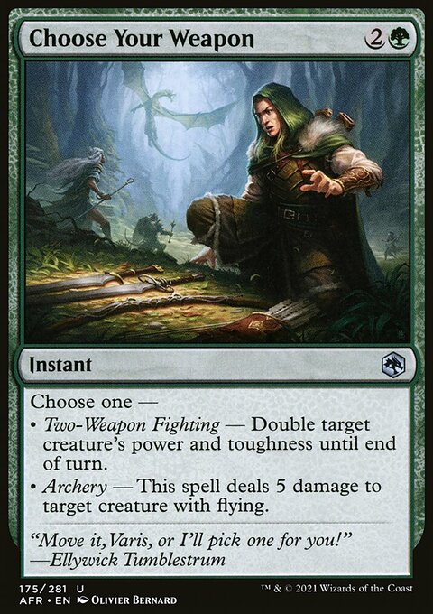 Choose Your Weapon [Dungeons & Dragons: Adventures in the Forgotten Realms]