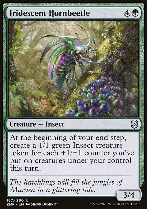 Iridescent Hornbeetle [Zendikar Rising]