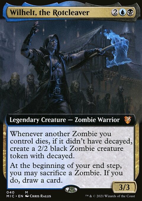 Wilhelt, the Rotcleaver (Extended Art) [Innistrad: Midnight Hunt Commander]