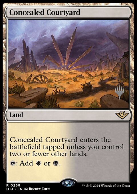 Concealed Courtyard (Promo Pack) [Outlaws of Thunder Junction Promos]
