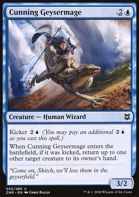 Cunning Geysermage [Zendikar Rising]