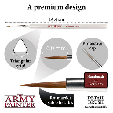 Army Painter Brushes - Wargamer Brush - Detail