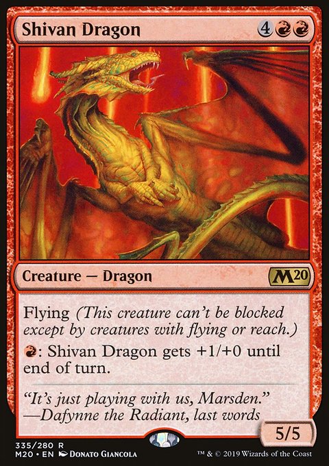 Shivan Dragon [Core Set 2020]
