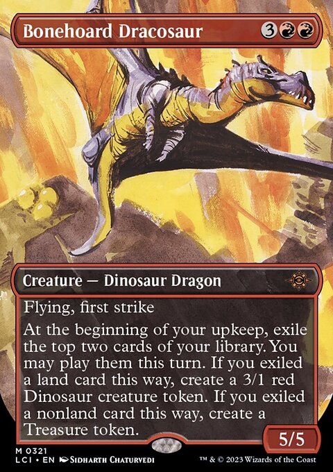 Bonehoard Dracosaur (Borderless) [The Lost Caverns of Ixalan]