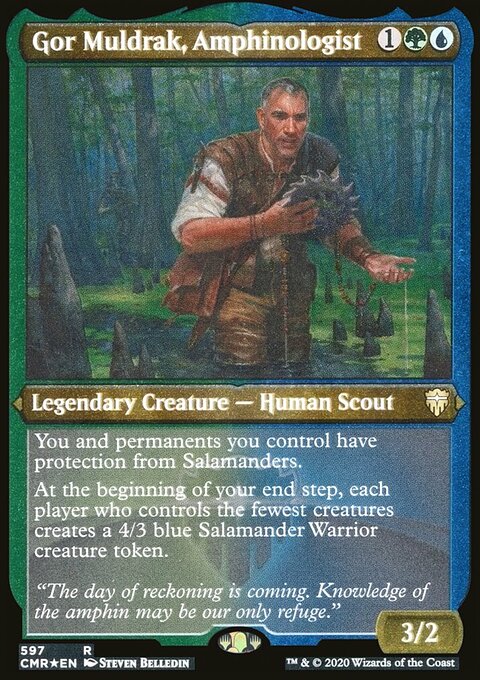 Gor Muldrak, Amphinologist (Etched) [Commander Legends]