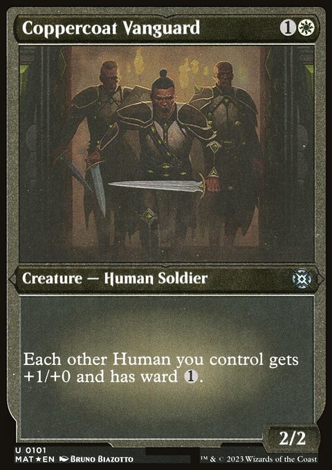 Coppercoat Vanguard (Foil Etched) [March of the Machine: The Aftermath]