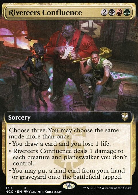 Riveteers Confluence (Extended Art) [Streets of New Capenna Commander]
