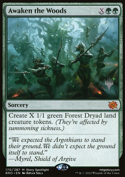 Awaken the Woods [The Brothers' War Prerelease Promos]