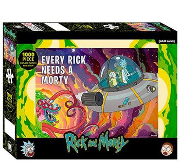 Rick and Morty Space Portal - 1000 Piece Jigsaw Puzzle