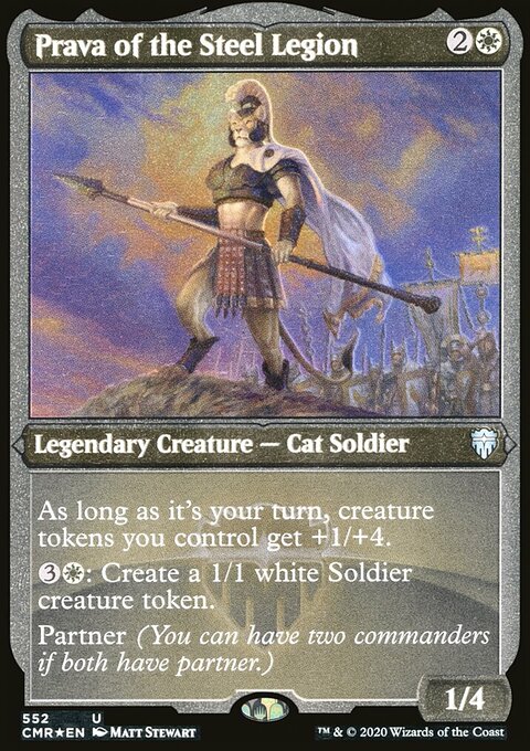 Prava of the Steel Legion (Etched) [Commander Legends]
