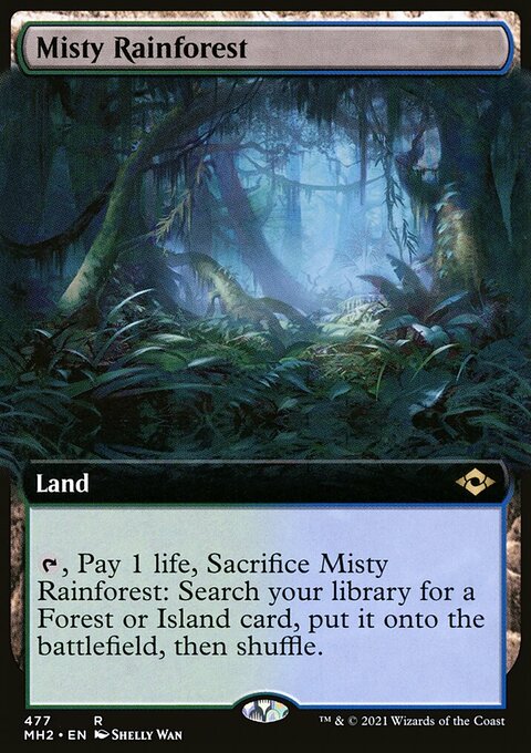 Misty Rainforest (Extended Art) [Modern Horizons 2]
