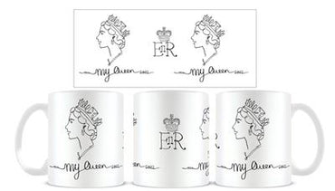 My Queen Line Drawing - Regular Mug