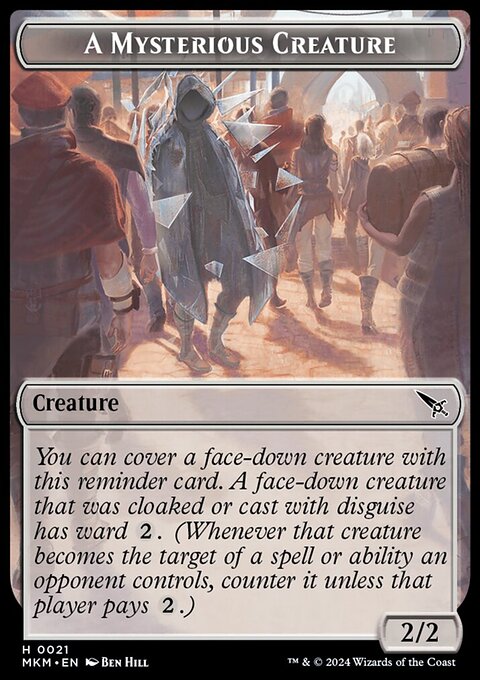 Ooze // A Mysterious Creature Double-Sided Token [Murders at Karlov Manor Tokens]