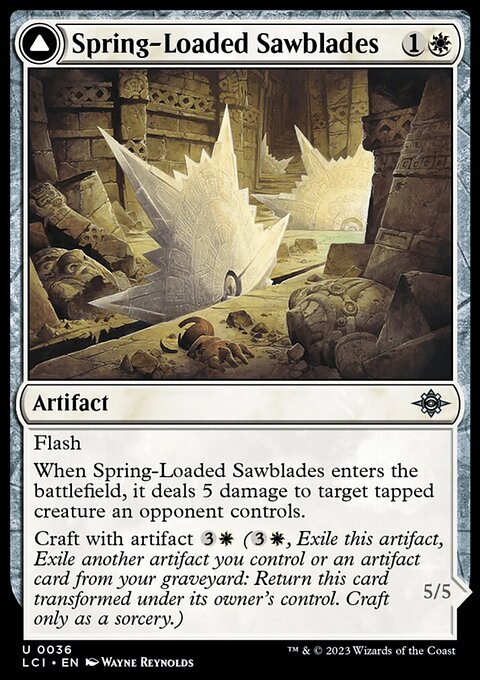 Spring-Loaded Sawblades // Bladewheel Chariot [The Lost Caverns of Ixalan]