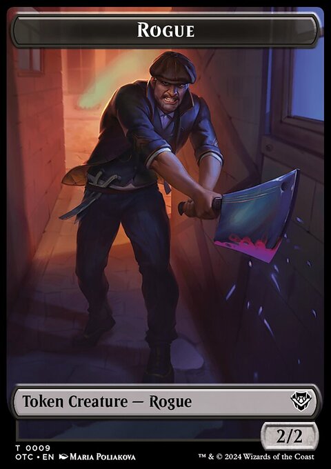 Rogue // The Monarch Double-Sided Token [Outlaws of Thunder Junction Commander Tokens]