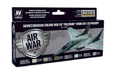 Vallejo Model Air - Soviet / Russian Colors "Fulcrum" From 80'S To Present 8 Colour Set