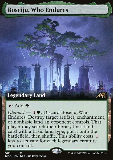 Boseiju, Who Endures (Extended Art) [Kamigawa: Neon Dynasty]