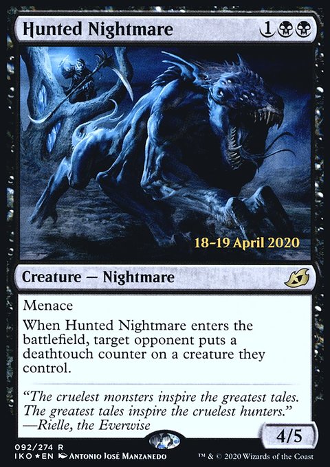 Hunted Nightmare [Ikoria: Lair of Behemoths Prerelease Promos]
