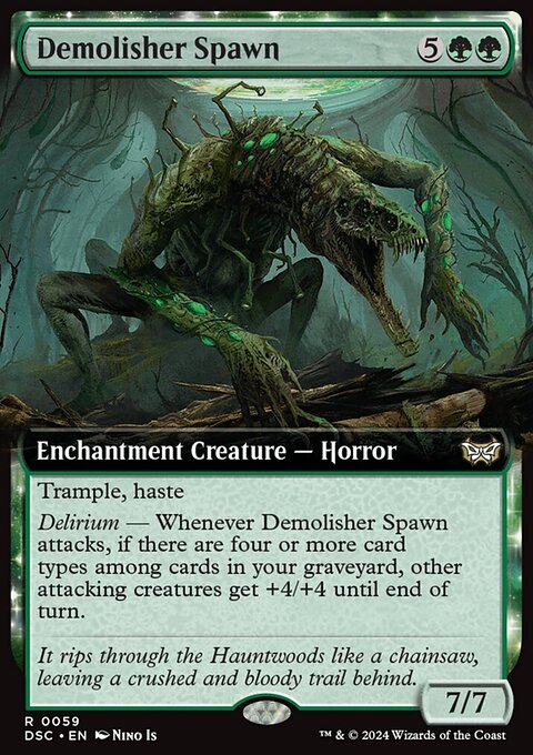 Demolisher Spawn (Extended Art) [Duskmourn: House of Horror Commander]