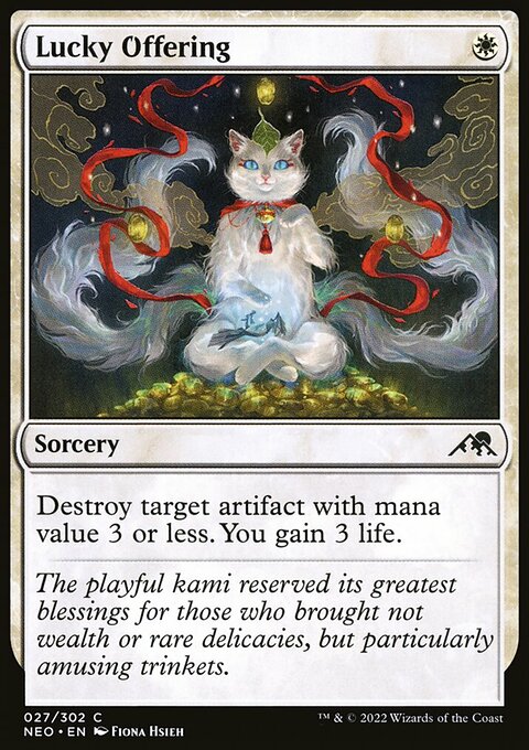 Lucky Offering [Kamigawa: Neon Dynasty]