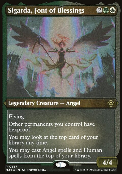 Sigarda, Font of Blessings (Foil Etched) [March of the Machine: The Aftermath]