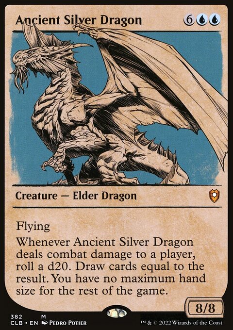 Ancient Silver Dragon (Showcase) [Commander Legends: Battle for Baldur's Gate]