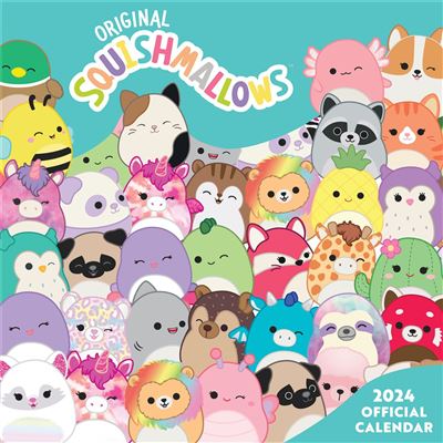 Squishmallows 2024 Square Wall Calendar