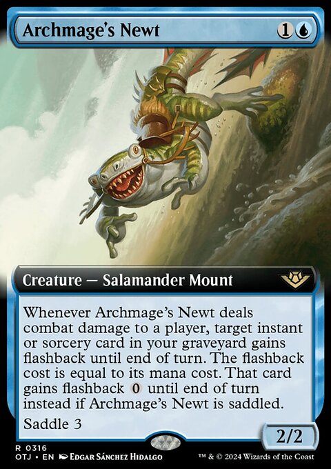 Archmage's Newt (Extended Art) [Outlaws of Thunder Junction]
