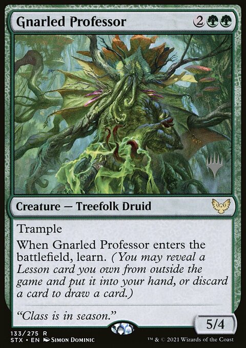 Gnarled Professor (Promo Pack) [Strixhaven: School of Mages Promos]