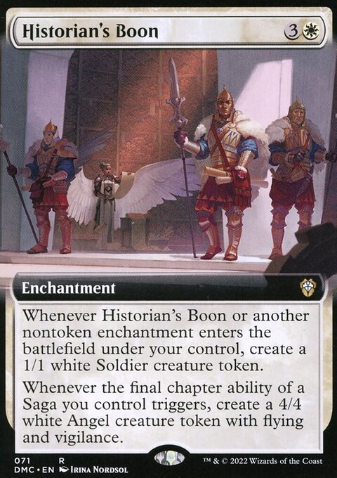 Historian's Boon (Extended Art) [Dominaria United Commander]