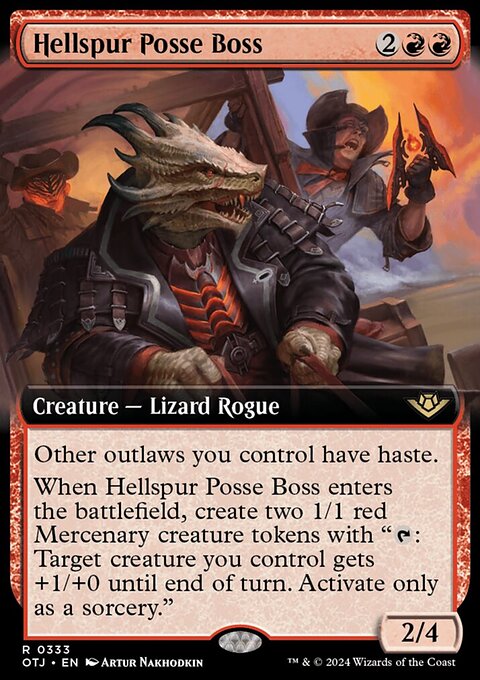 Hellspur Posse Boss (Extended Art) [Outlaws of Thunder Junction]