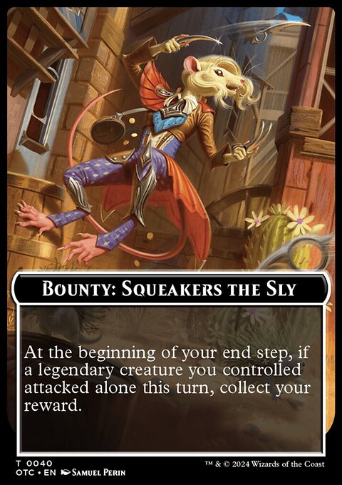 Bounty: Squeakers the Sly // Bounty Rules Double-Sided Token [Outlaws of Thunder Junction Commander Tokens]