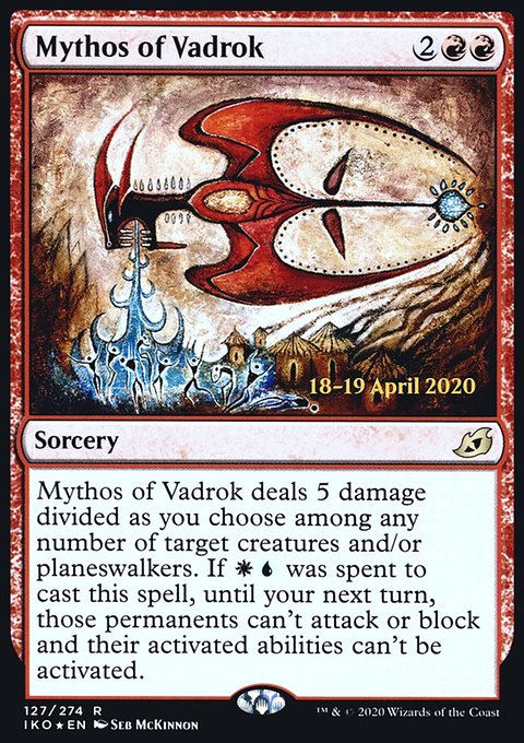 Mythos of Vadrok [Ikoria: Lair of Behemoths Prerelease Promos]
