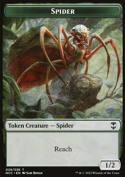 Treefolk // Spider Double-Sided Token [Streets of New Capenna Commander Tokens]