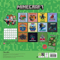 Minecraft - 2025 Square Wall Calendar