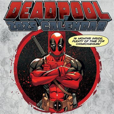 Deadpool Marvel Comic Art - 2025 Square Wall Calendar