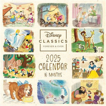 Disney Classic - 2025 Square Wall Calendar