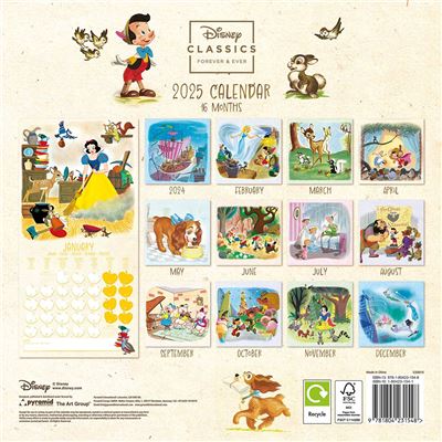 Disney Classic - 2025 Square Wall Calendar