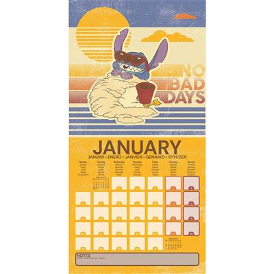Lilo & Stitch - 2025 Square Wall Calendar