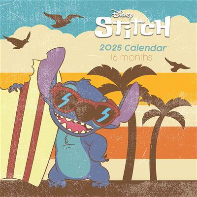 Lilo & Stitch - 2025 Square Wall Calendar