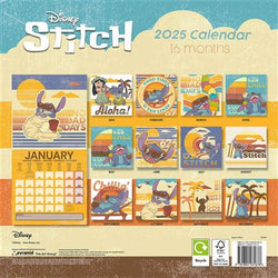 Lilo & Stitch - 2025 Square Wall Calendar