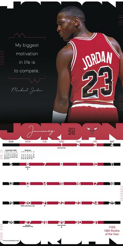 Michael Jordan - 2025 Square Wall Calendar