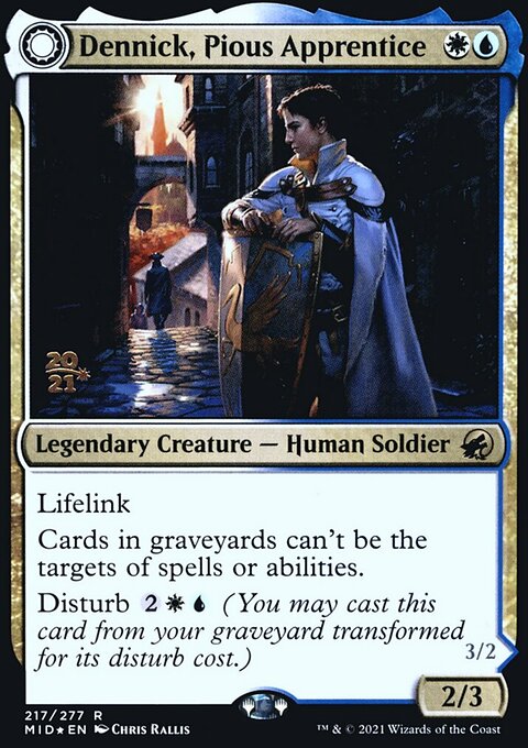 Dennick, Pious Apprentice // Dennick, Pious Apparition [Innistrad: Midnight Hunt Prerelease Promos]