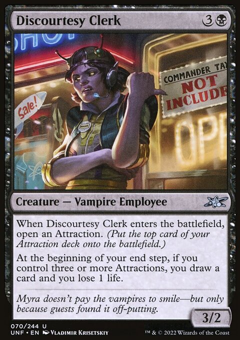 Discourtesy Clerk [Unfinity]