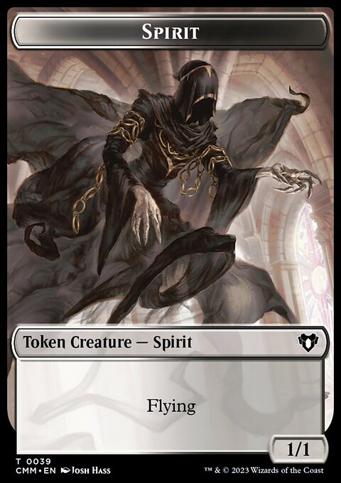Spirit (0039) // Bird Illusion Double-Sided Token [Commander Masters Tokens]