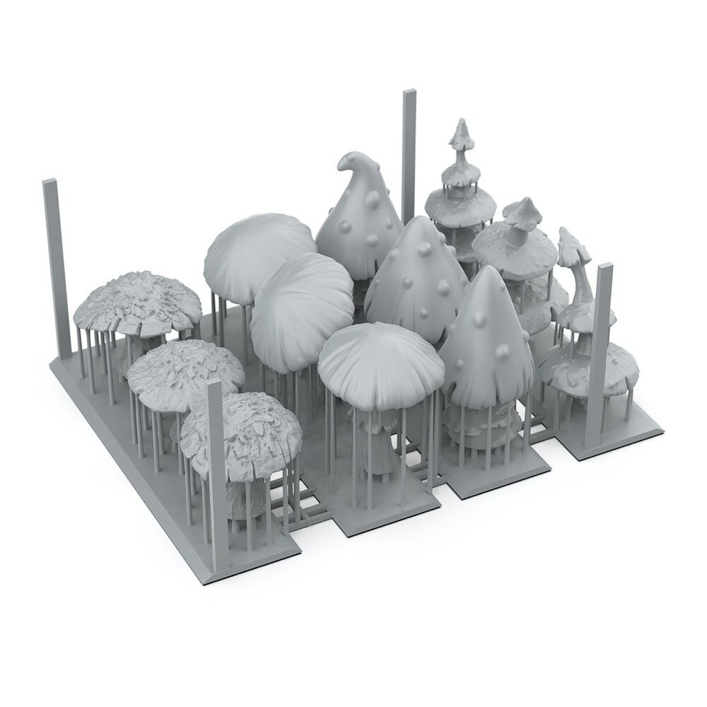 AK Interactive - Basing Bits - Gigant Musrooms - 12 Pieces