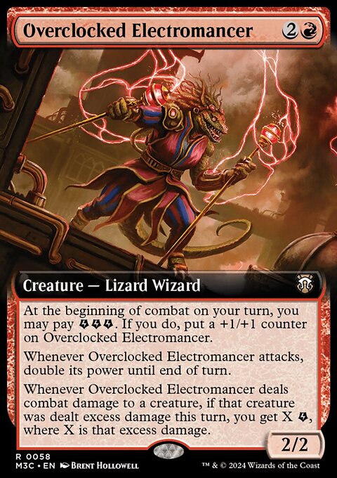 Overclocked Electromancer (Extended Art) [Modern Horizons 3 Commander]